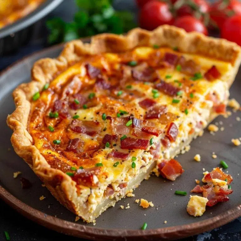 Homestyle Bacon and Cheese Quiche