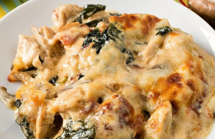 Keto Chicken Cheese Bake