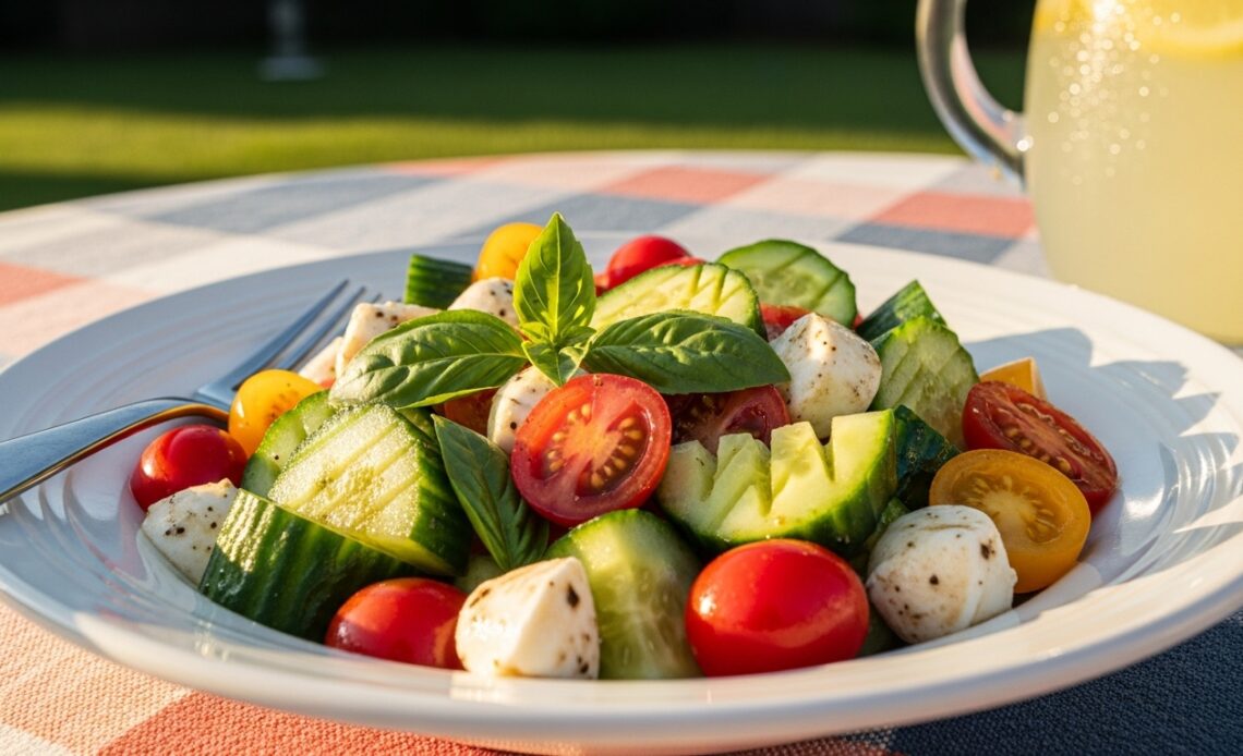 5 Delightful Reasons to Love This Cucumber Caprese Salad 1 Cucumber Caprese Salad