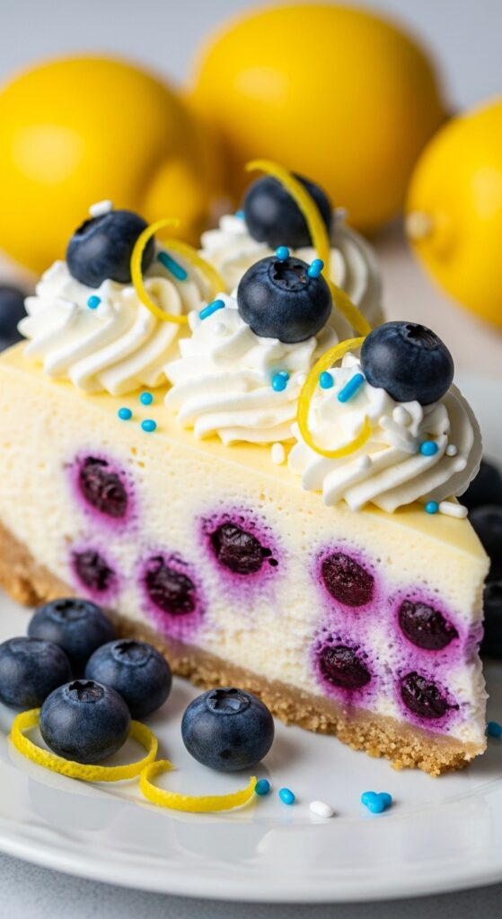 No-Bake Lemon Blueberry Cream Cake 3 Whisk 2460a0695e
