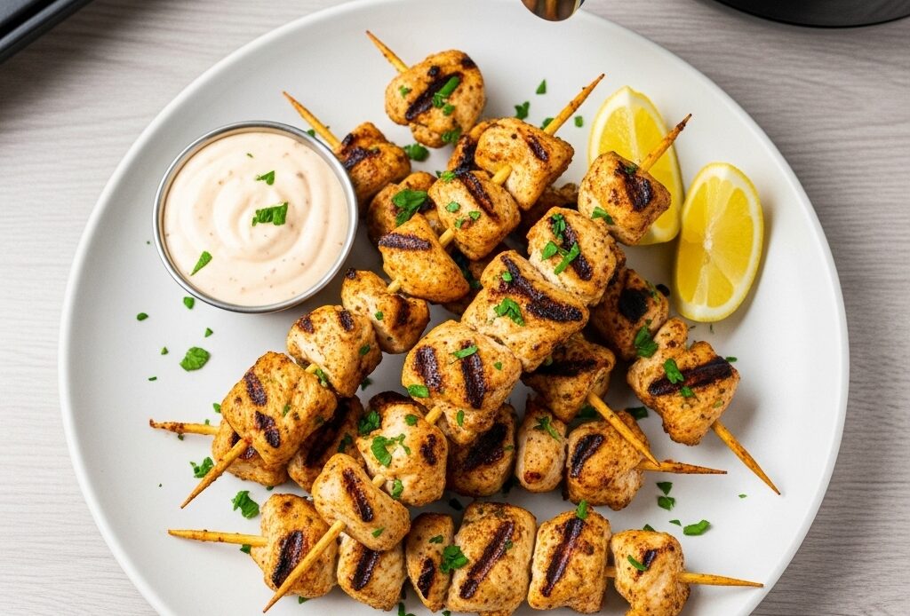 Bang Bang Chicken Skewers – Easy Air Fryer Recipe 1 Bang Bang Chicken Skewers – Easy Air Fryer Recipe