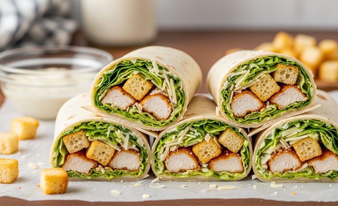 Caesar Wrap with Chicken 1 Chicken Caesar Wrap