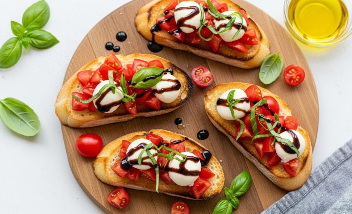 The Ideal Bruschetta with Mozzarella 1 Bruschetta with Mozzarella