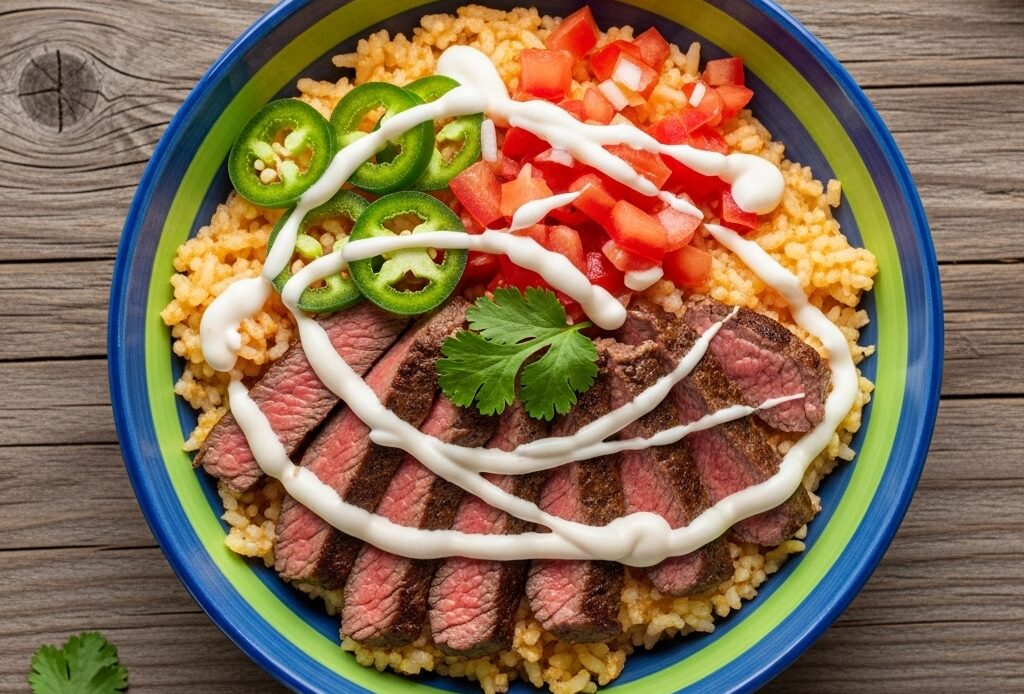 Steak Queso Rice Recipe 1 Steak Queso Rice: A Flavorful Recipe