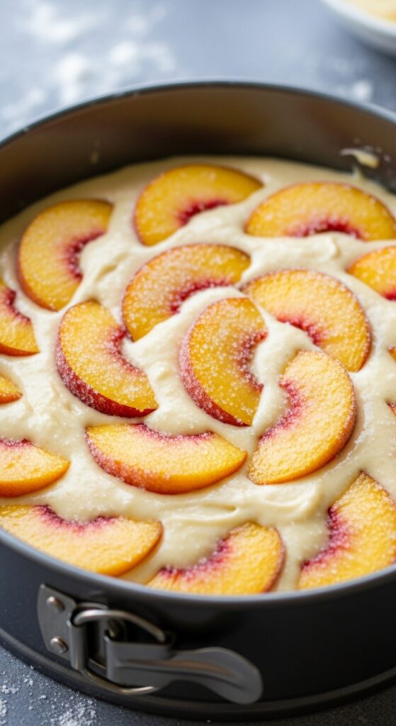 Fresh Peach Cake (Extra Peaches!) 4 Whisk b04c13bde8