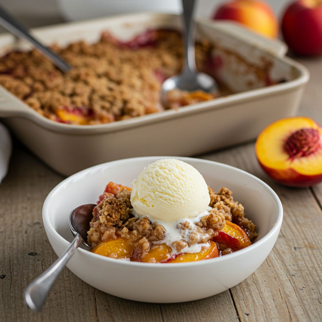 Old-Fashioned Peach Crisp Recipe 2 Whisk b056738790