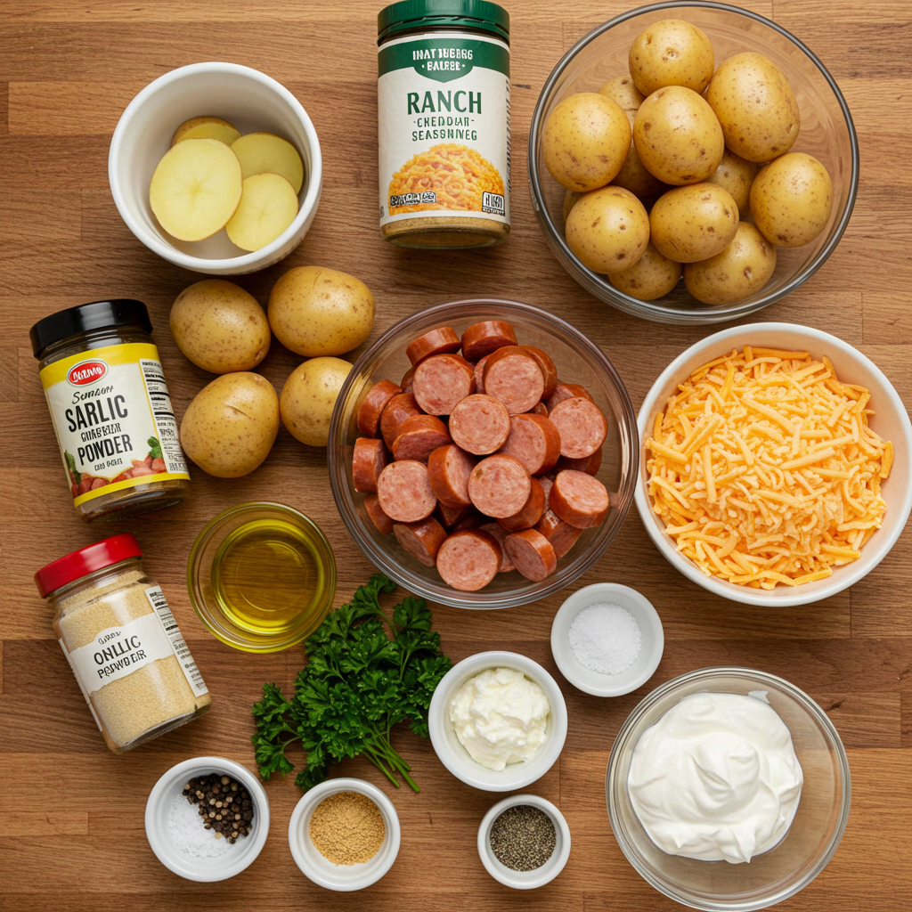 Cheesy Ranch Potatoes with Smoked Sausage 2 Whisk cd257ff3d4