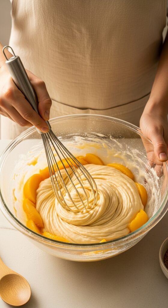 Fresh Peach Cake (Extra Peaches!) 3 Whisk eb31037a6a