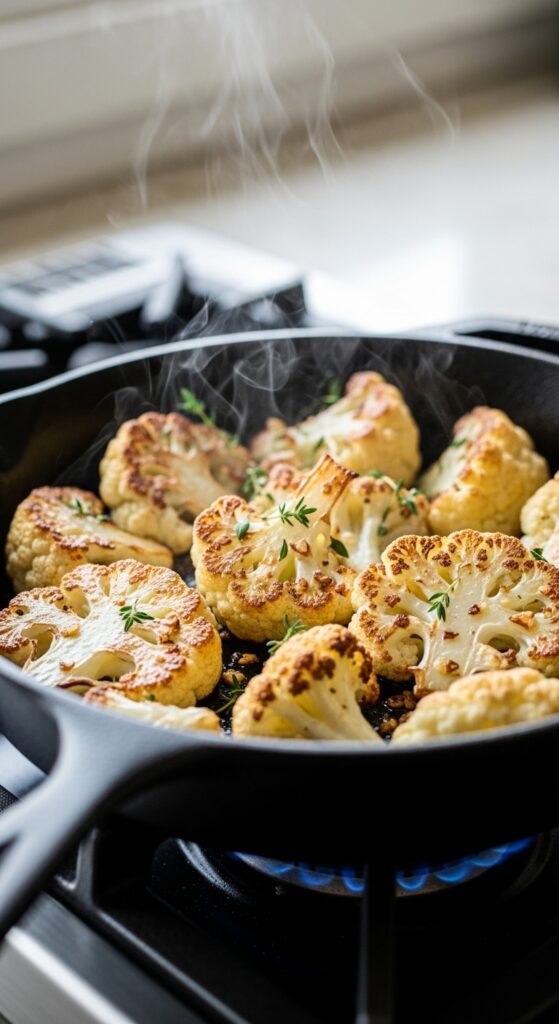 Garlic Mushrooms Cauliflower Skillet (Low Carb, Keto, Vegetarian) 3 Whisk f87eaa8cfa