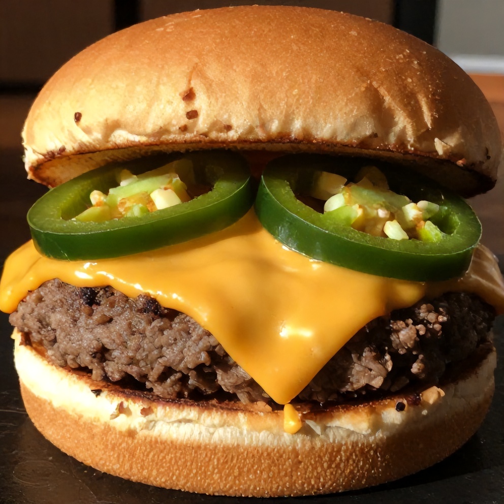 Cheddar Jalapeño Burgers