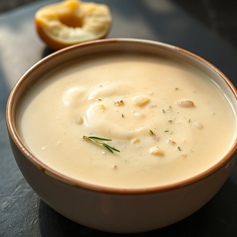 cozy garlic potato soup recipe