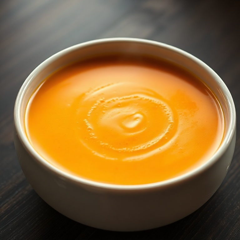 creamy carrot ginger soup with coconut milk