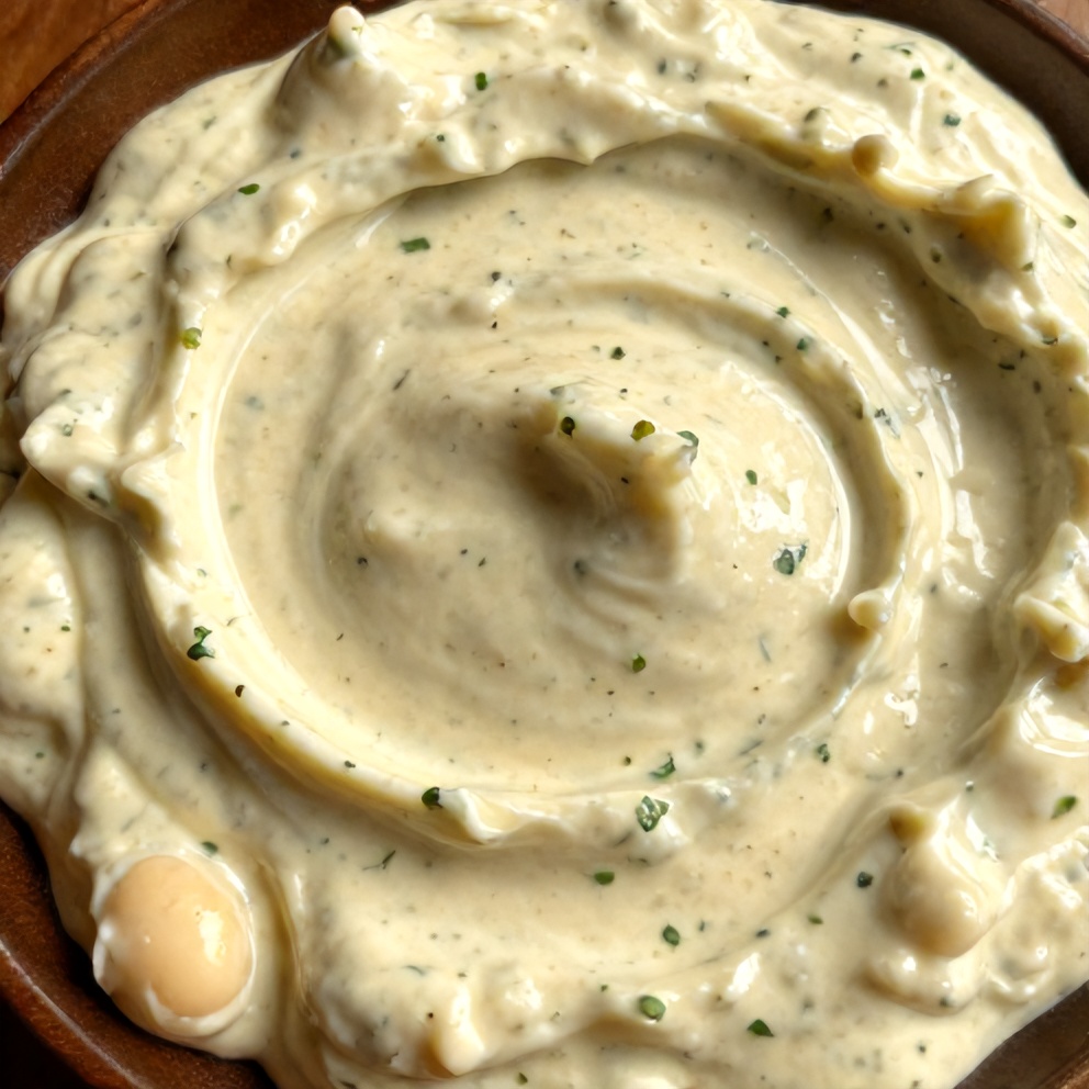 creamy lemon herb white bean dip