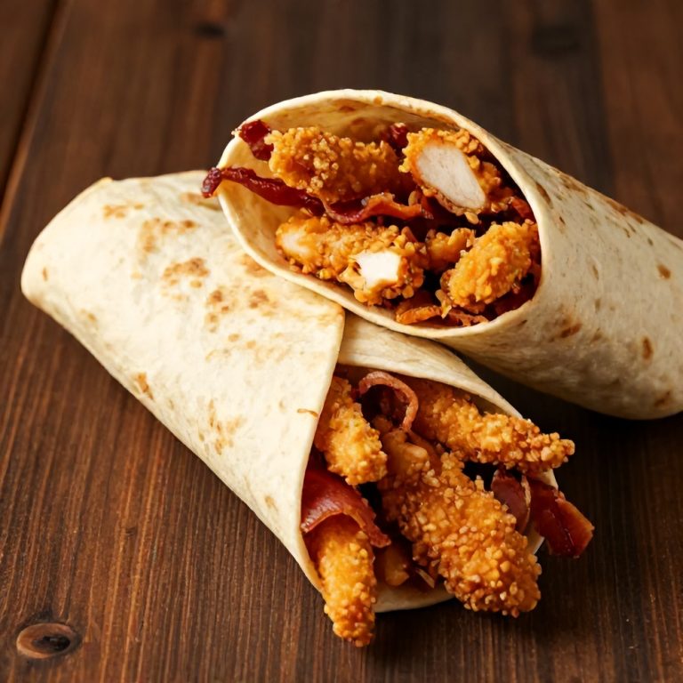 crispy chicken bacon ranch wrap