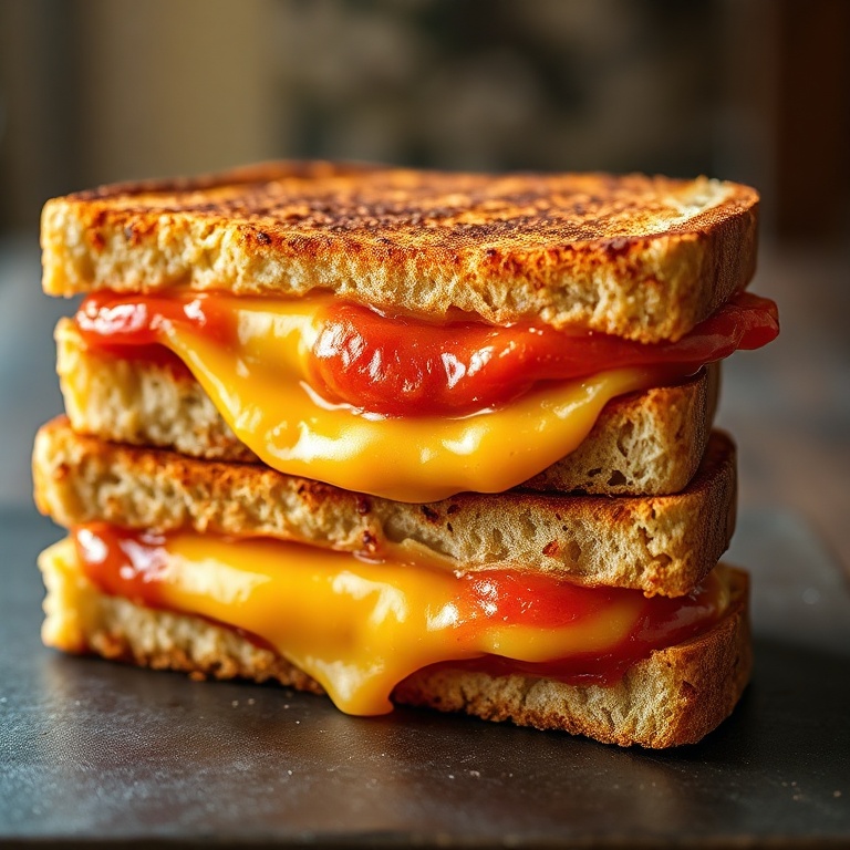 crispy mango chutney grilled cheese