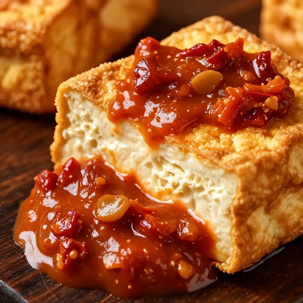 crispy tofu sun-dried tomato sauce