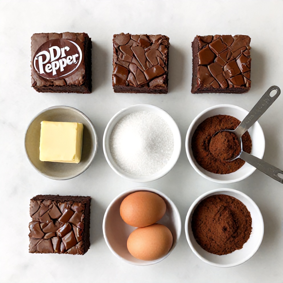 Dr Pepper brownies ingredients