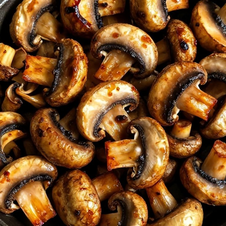 balsamic roasted garlic mushrooms