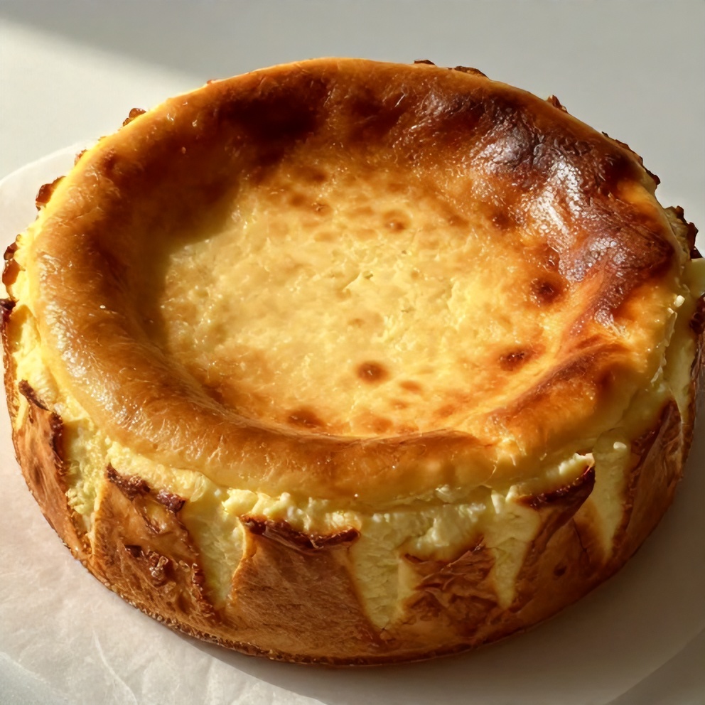 Easy Burnt Basque Cheesecake