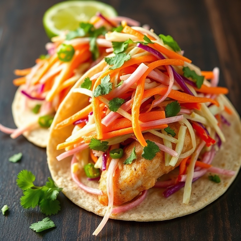 easy cabbage slaw for fresh fish tacos