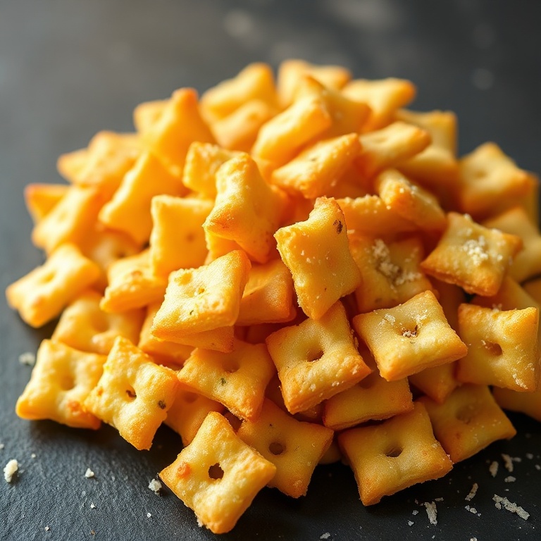 easy cheesy garlic ritz bits snack