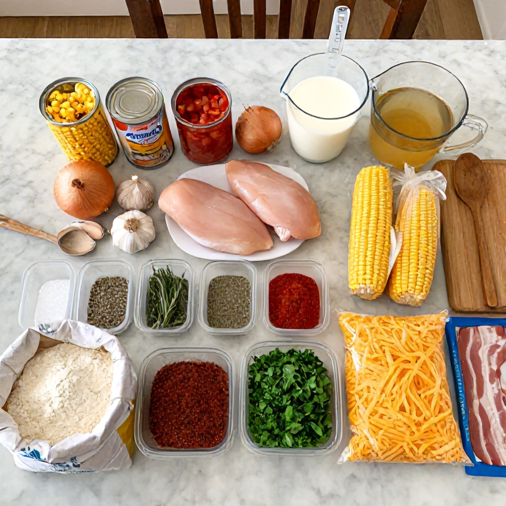 Chicken and Corn Chowder Ingredients
