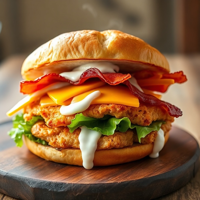easy chicken bacon ranch sandwich recipe