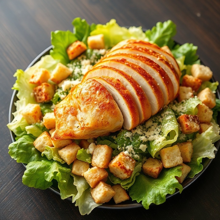 easy chicken caesar salad