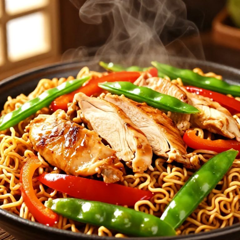 easy chicken ramen stir fry