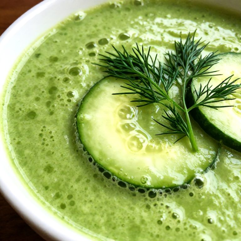 Easy Chilled Cucumber Avocado Soup