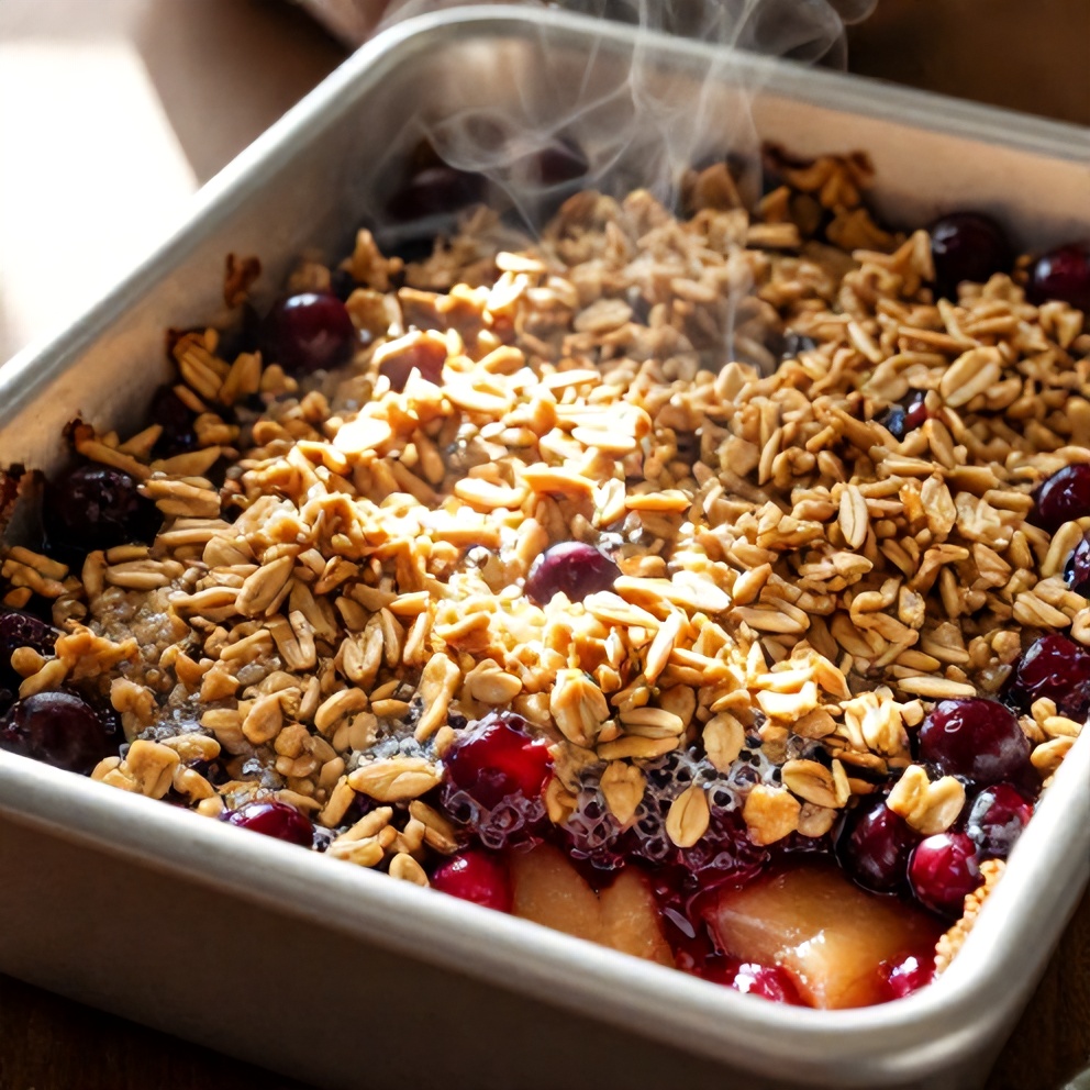 Easy Cranberry Apple Crisp
