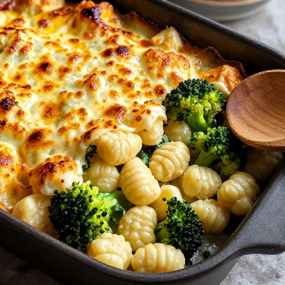 Easy Gnocchi and Broccoli Bake