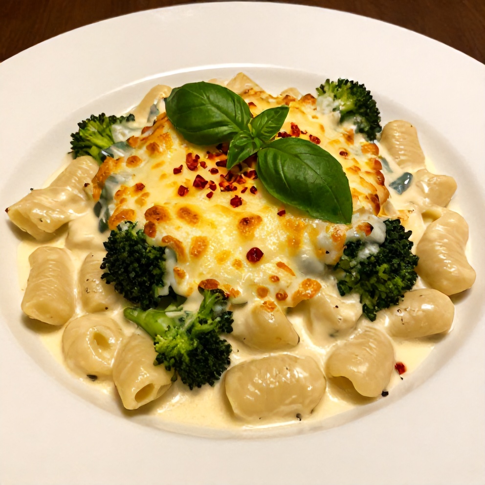 Gnocchi Broccoli Bake Ready to Serve