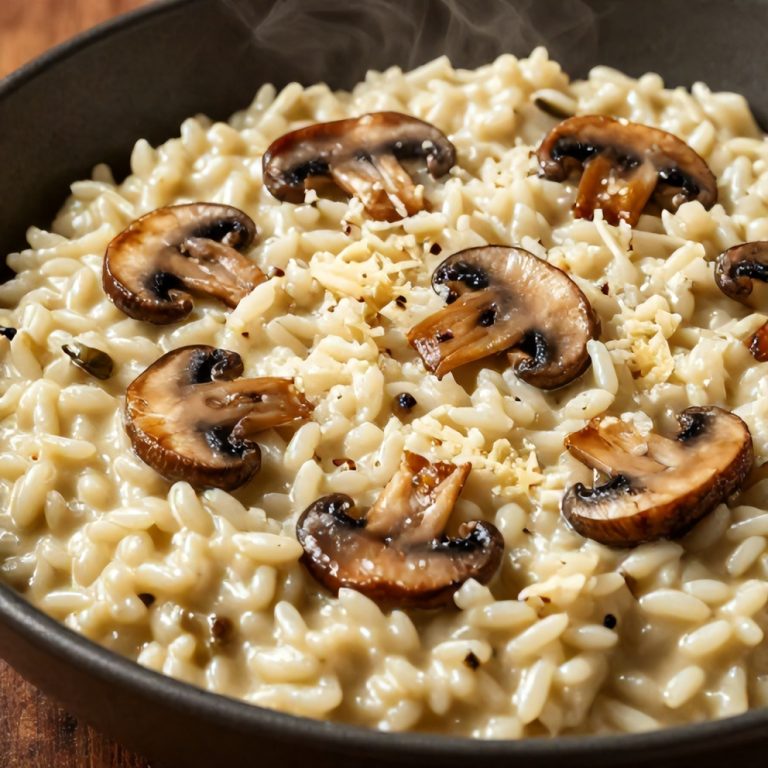 easy creamy mushroom risotto