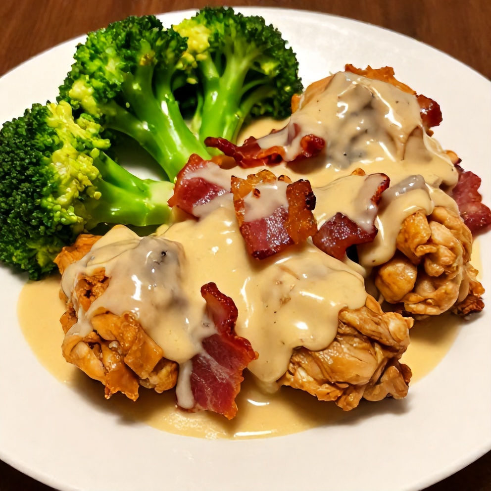 Plated Crock Pot Crack Chicken with a side of steamed broccoli