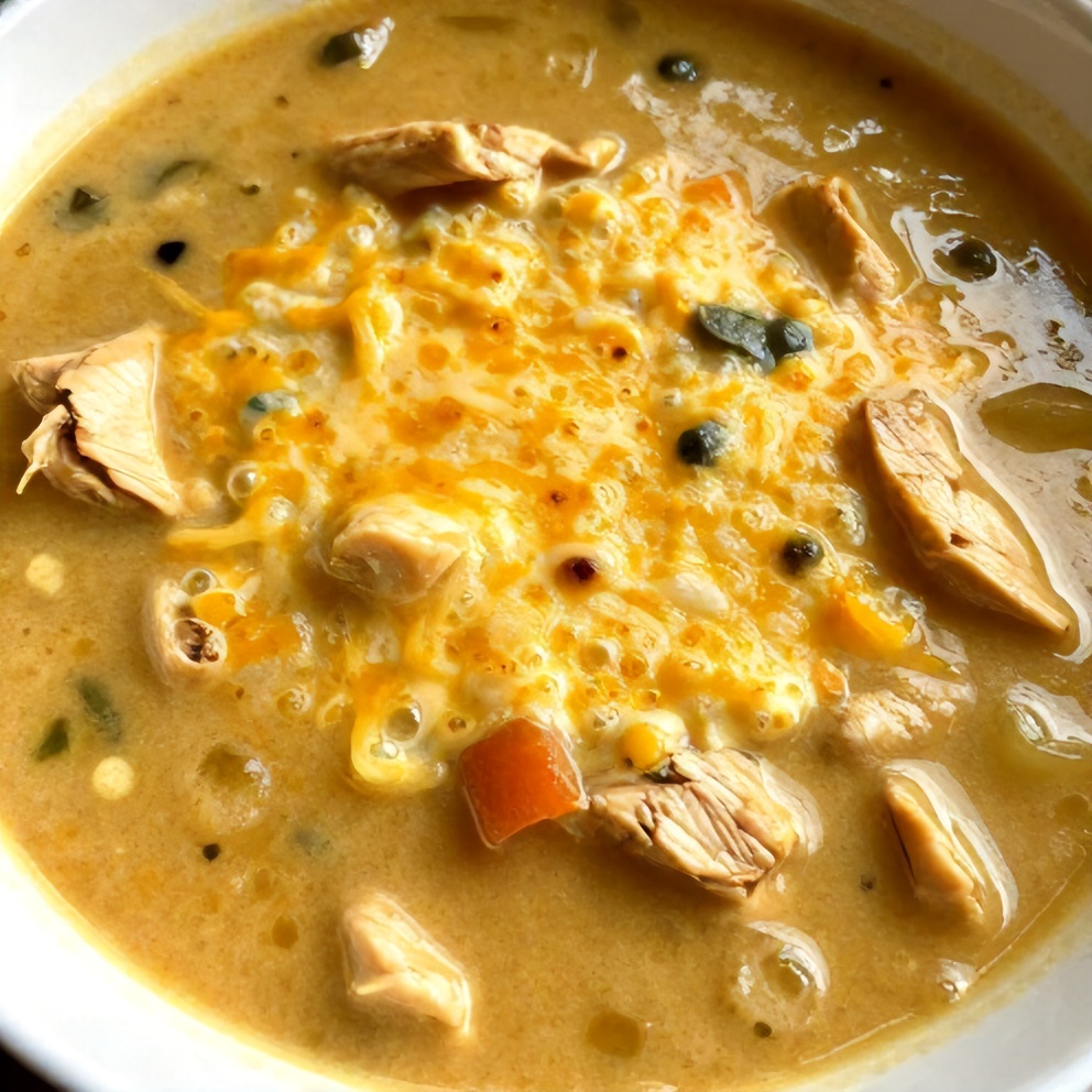 Easy Crock Pot Creamy Chicken Parmesan Soup