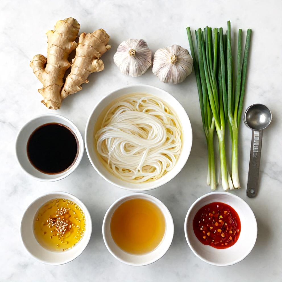 Ginger Garlic Broth Ingredients