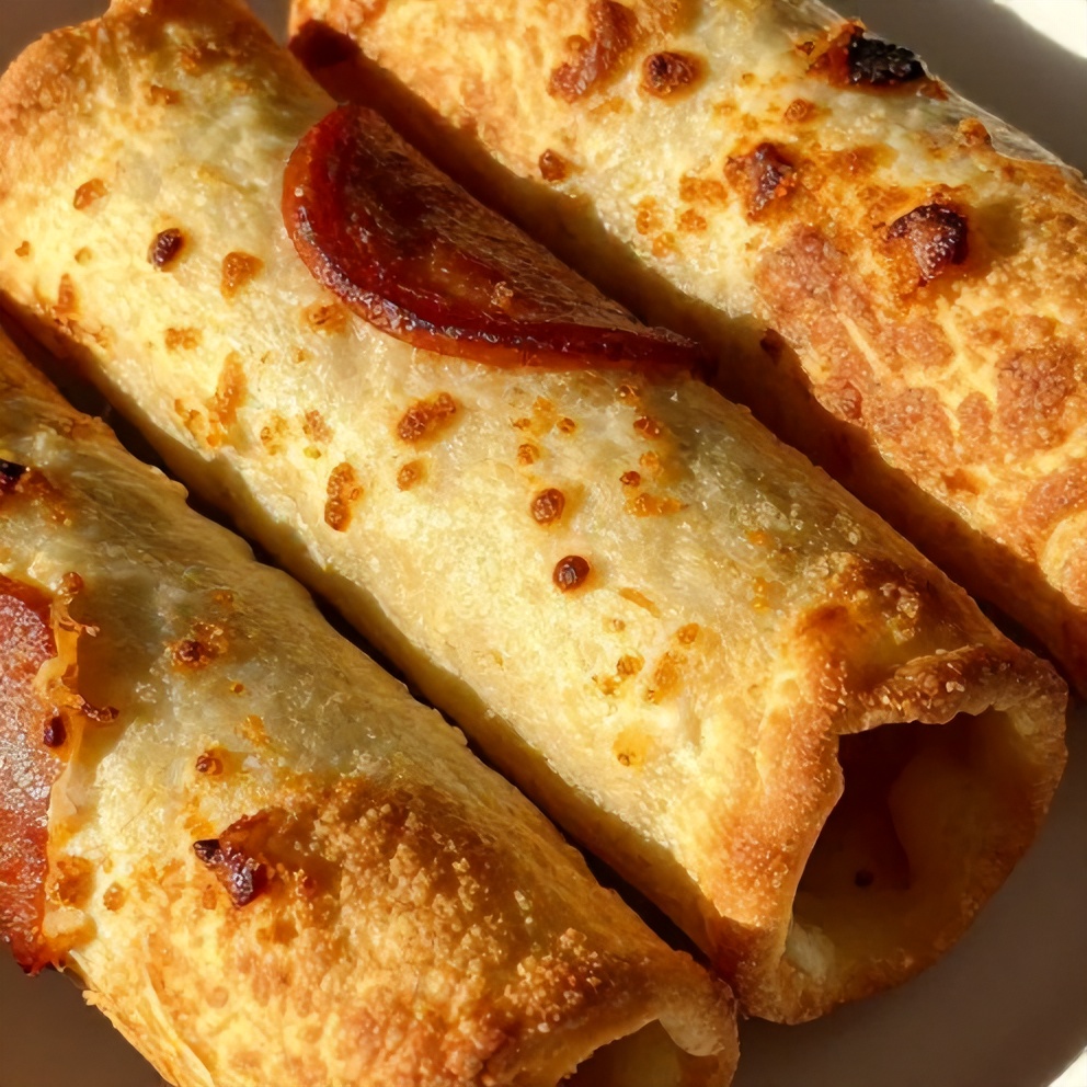 Easy High Protein Pepperoni Pizza Rolls