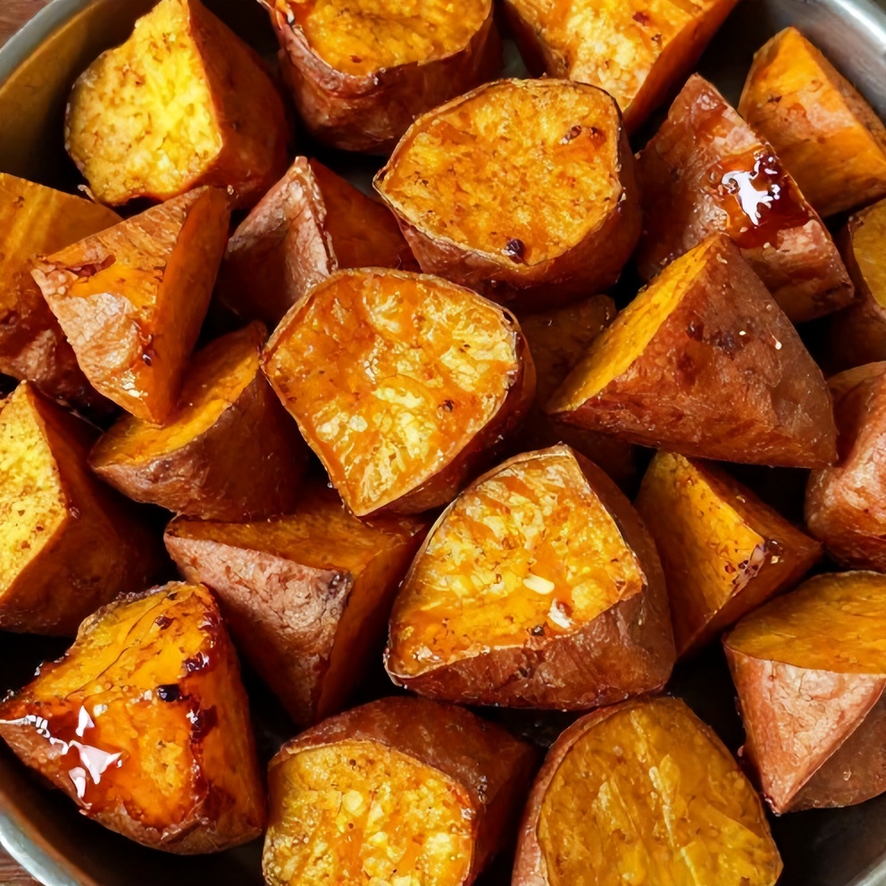 easy honey roasted sweet potatoes