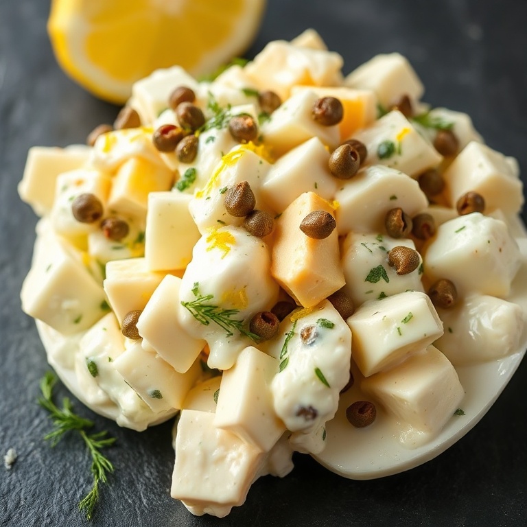 easy lemon caper egg salad recipe
