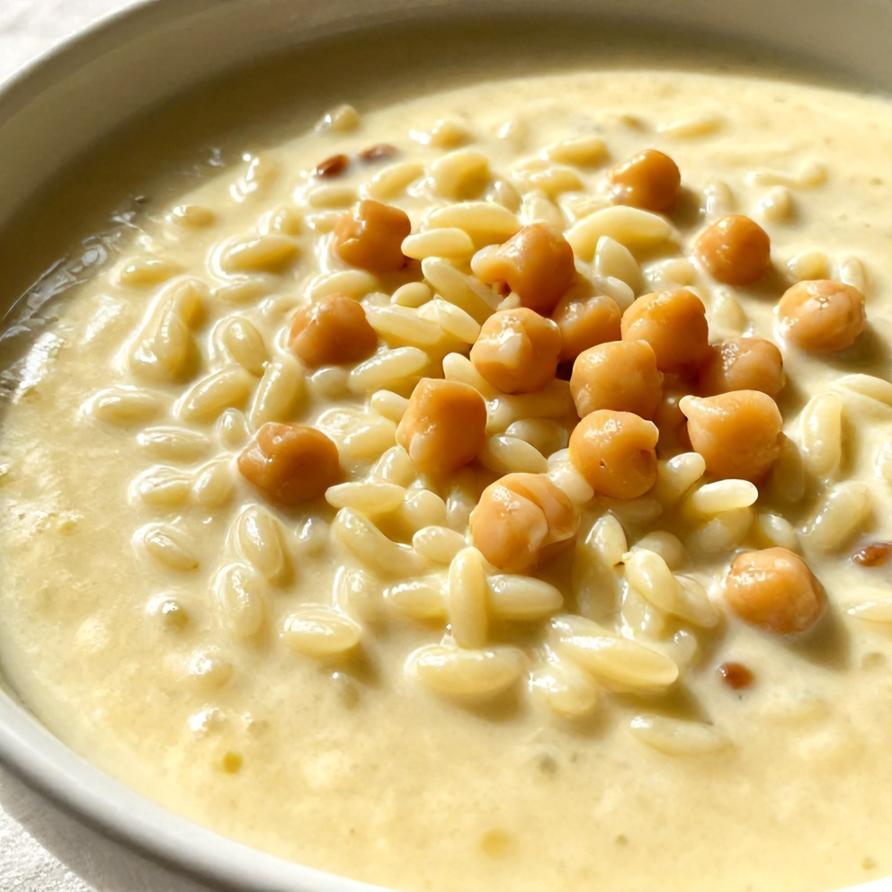 Easy Lemon Chickpea Orzo Soup
