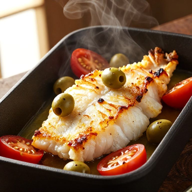 easy Mediterranean baked cod