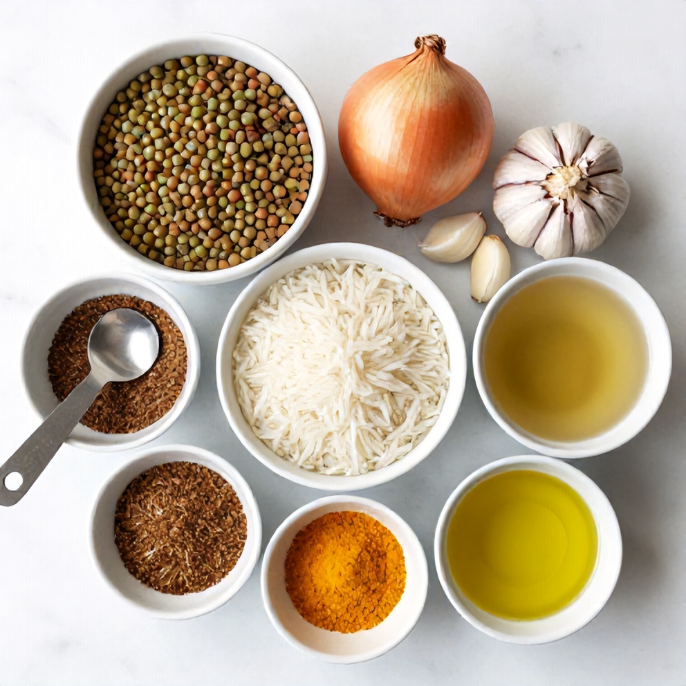 Mujadara Ingredients