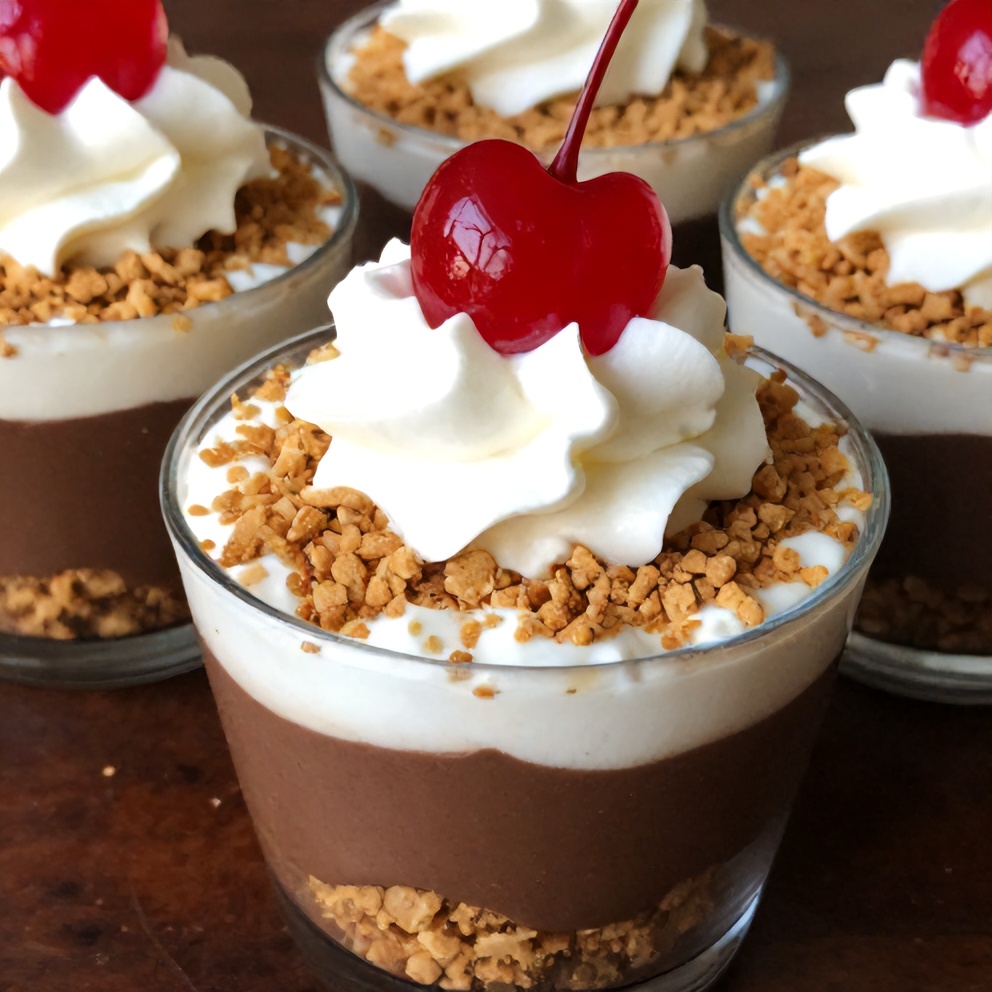 Easy No Bake S’mores Pudding Cups
