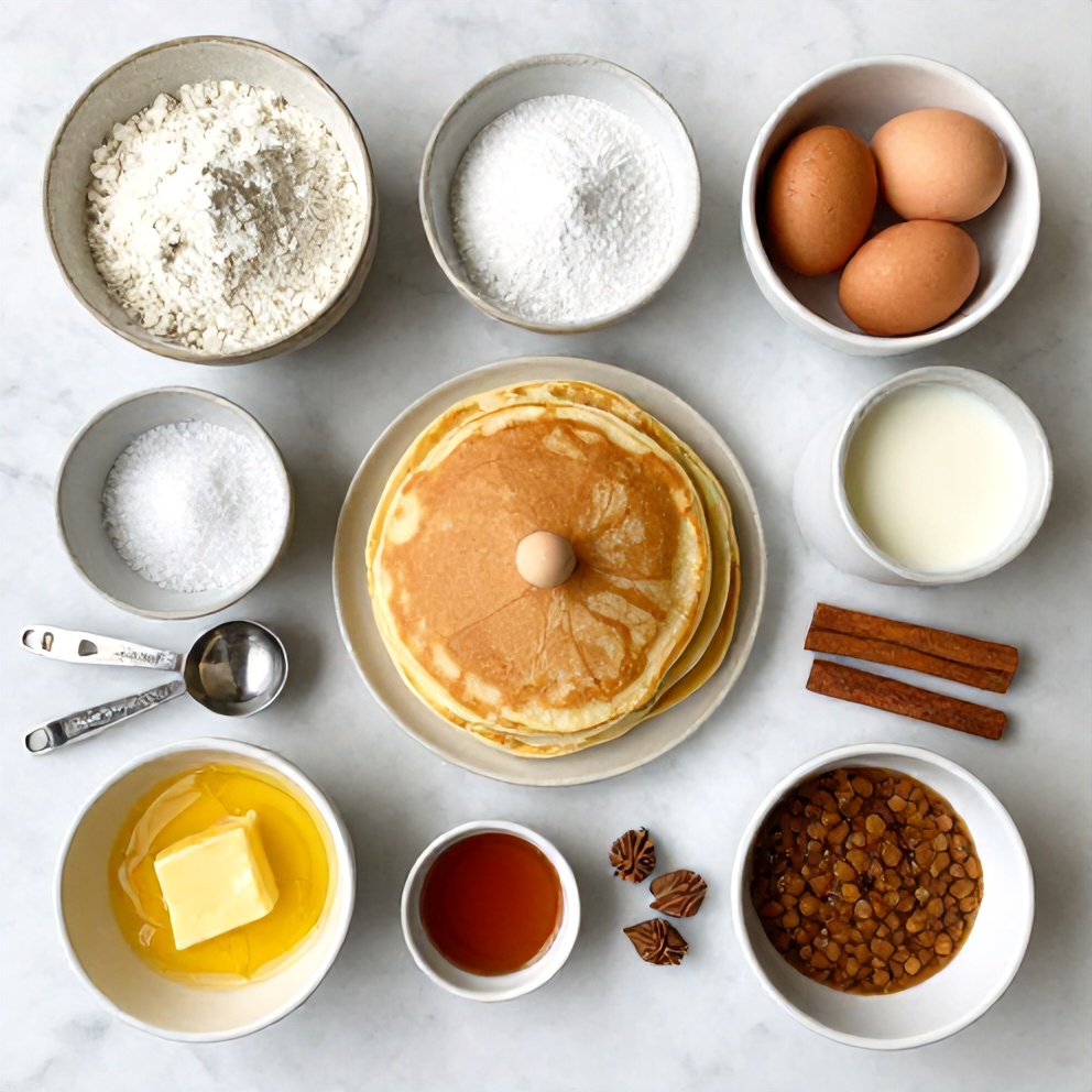 Raw ingredients for Easy Pancake Tacos