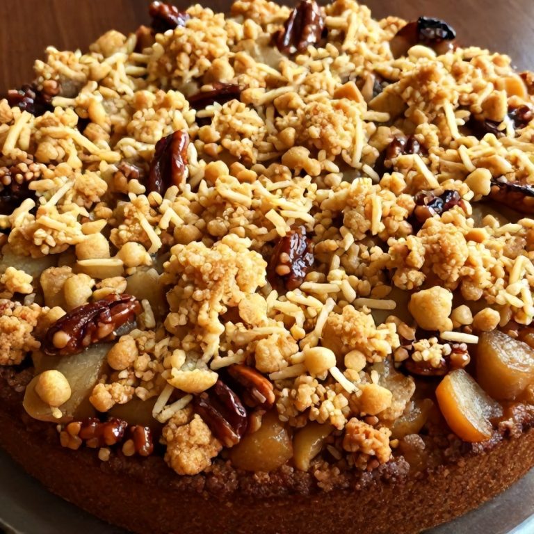 Easy Pecan Apple Crisp Coffee Cake