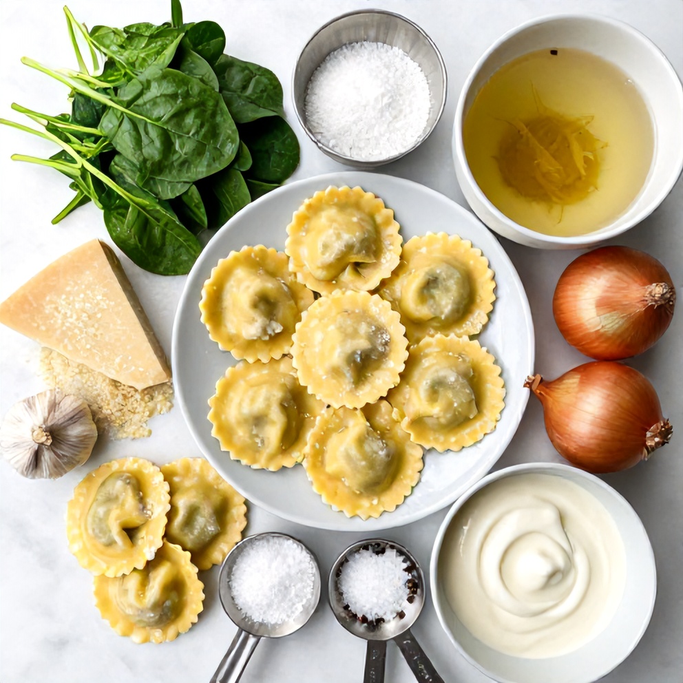 Raw ingredients for Easy Ravioli Soup