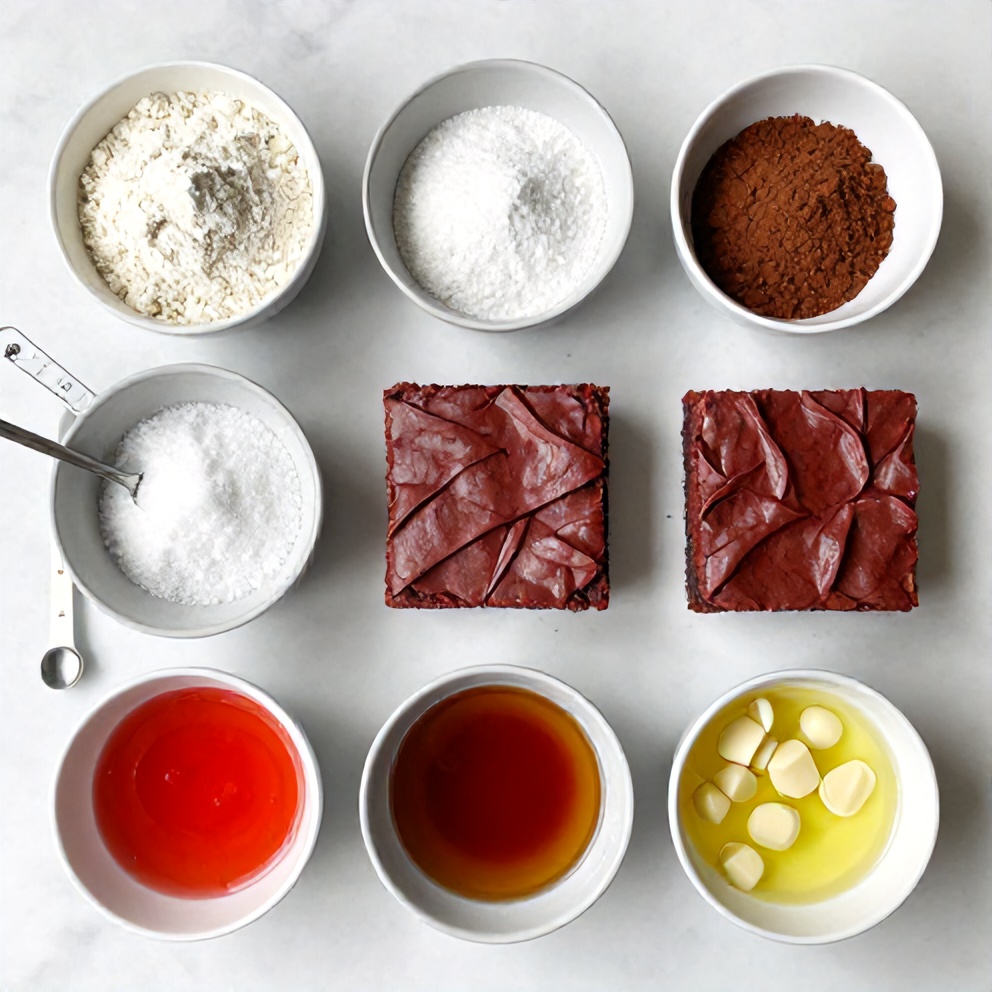 Red Velvet Brownie Ingredients