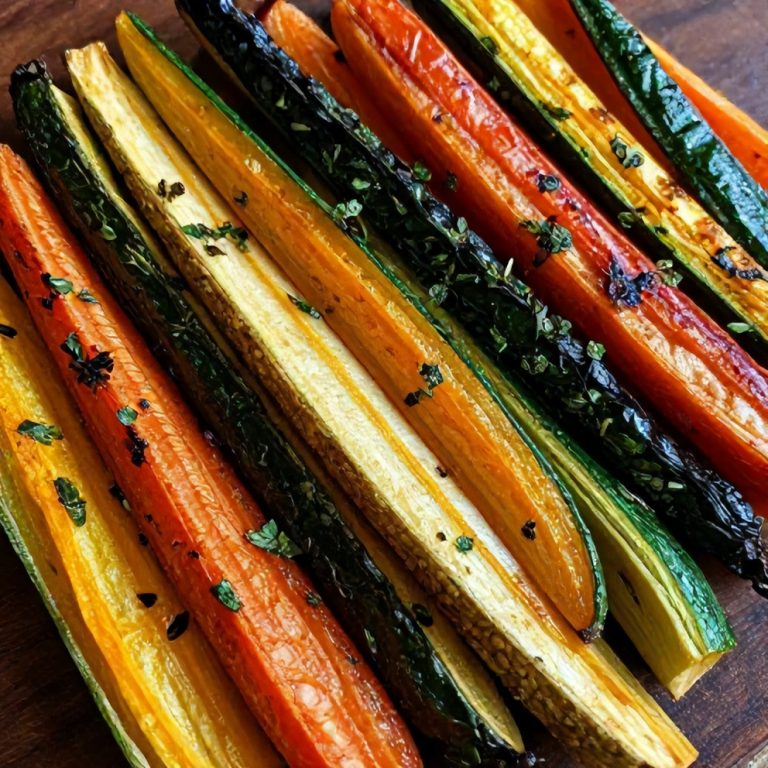 roasted rainbow vegetables