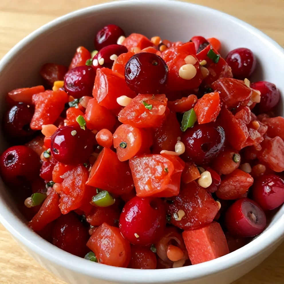 Easy Spicy Cranberry Salsa